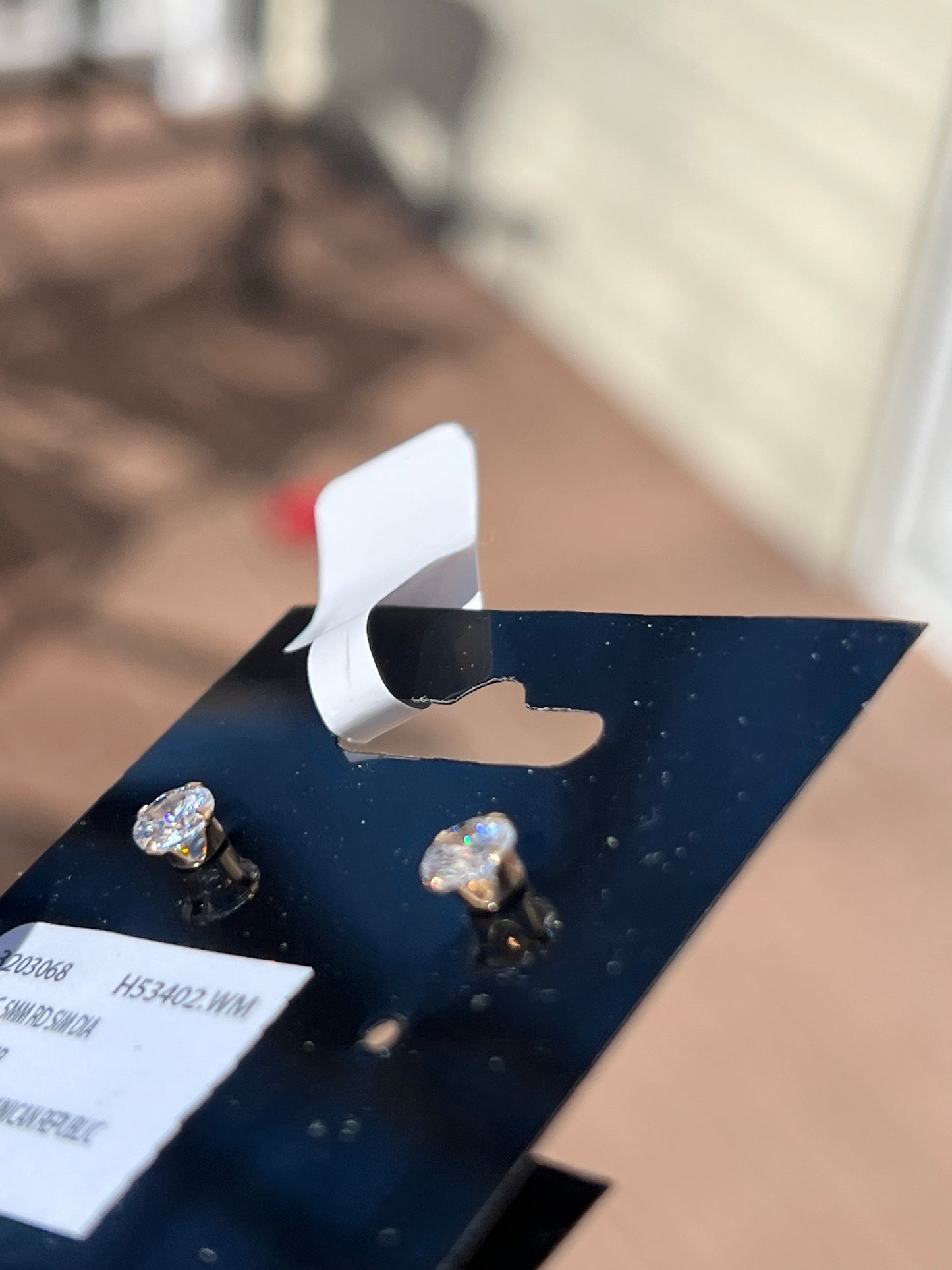 Round CZ 10kt Gold Stud Earrings 3/4/5mm (GET TWO For $85) (Real Gold)