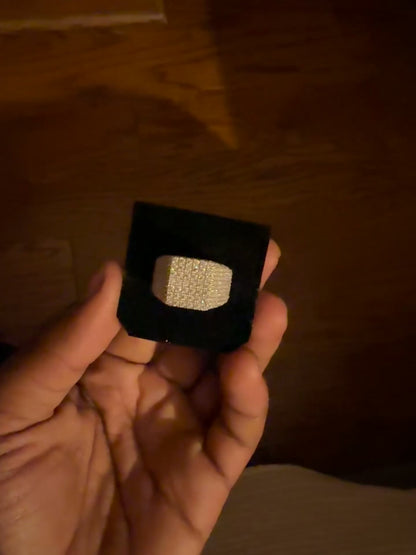 4.50CT Round Cut VVS1 Moissanite Men's Ring 925 silver