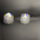 0.50ct VVS 'D' Moissanite Men's/Womens 925 Silver White Round Stud Earrings