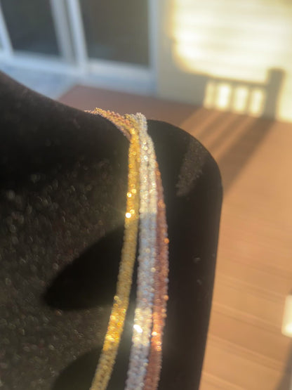 Real Solid 925 Sterling Silver Diamond Cut Sparkle Rope Chain Necklace 1mm - 3mm