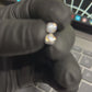 0.50ct VVS 'D' Moissanite Men's/Womens 925 Silver White Round Stud Earrings